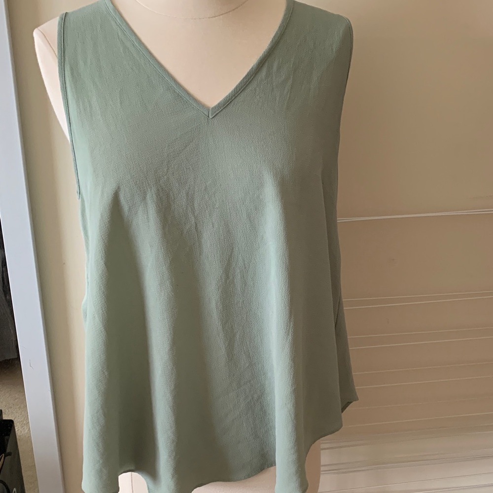 Pistachio Green Sleeveless Top